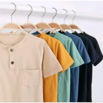 KAOS ANAK KANCING USIA 2-10TH UNISEX